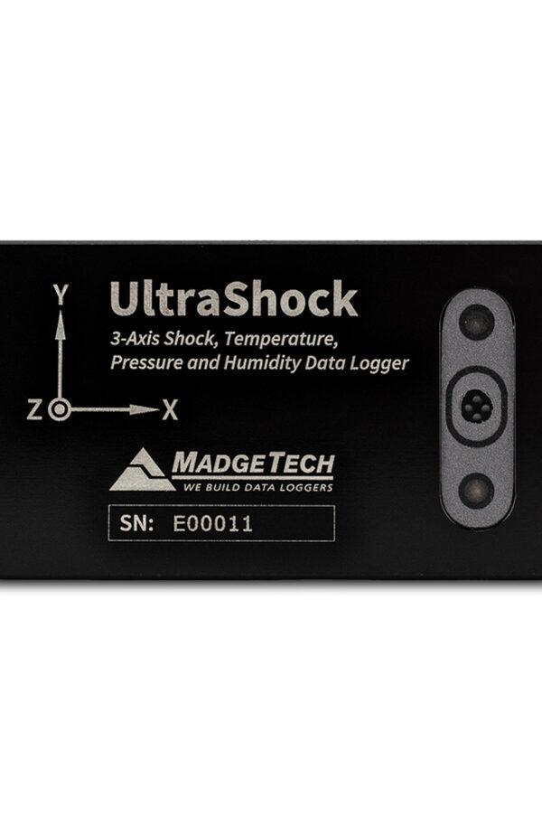 UltraShock Datenlogger: Schock (Beschleunigung), Temperatur, Feuchte